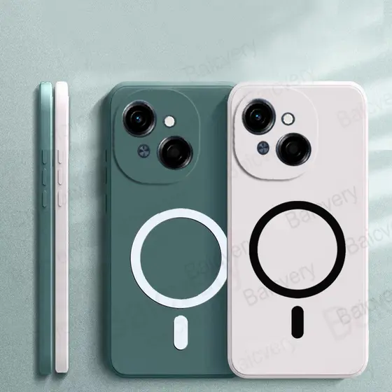 Para Tecno Spark GO 1S/1/2025/POP 9 4G Capa Protetora Completa Macia Com Adesivo Magnético