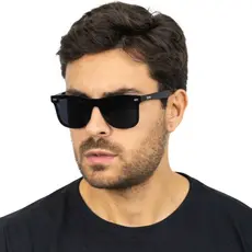 Óculos De Sol Quadrado Angra Unissex Acetato Italiano Borda Infinita Proteção UV400 Original Doha