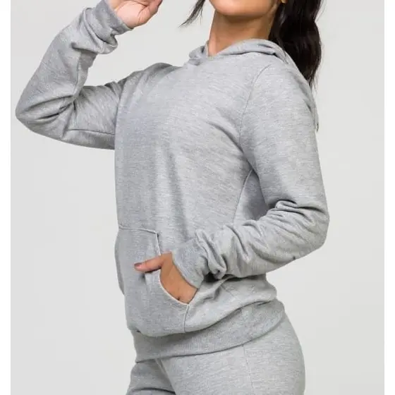 Blusa Moletom Canguru com Capuz Masculino E Feminino Liso