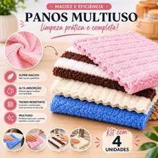 Kit Pano de Microfibra para Limpeza Panos Absorvente Toalha De Mesa Anti Óleo Para Cozinha Carro