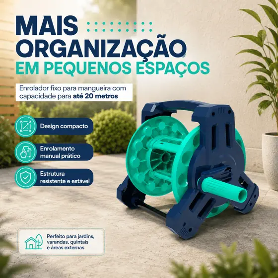 Enrolador para Mangueira até 20m