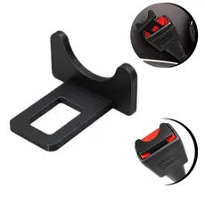 Kit 2 Fivela Lingueta Clip Cinto de Segurança Anti Alarme Sonoro Universal