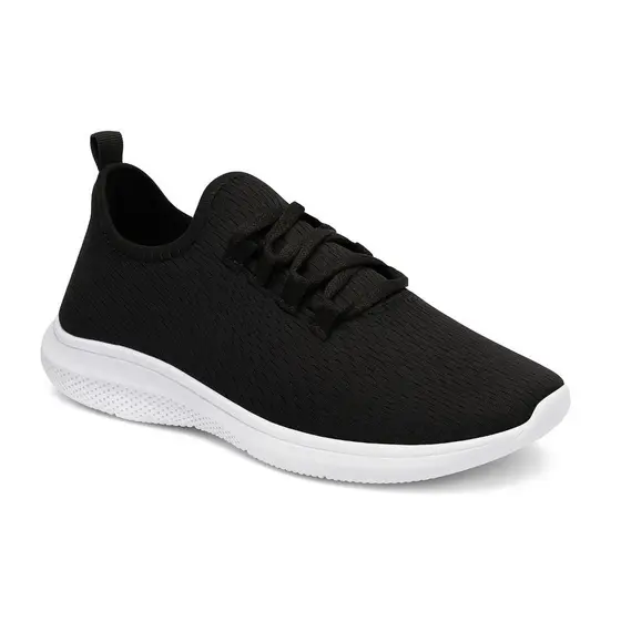 Tênis Esportivo Masculino/Feminino Preto Casual Confortável Caminhada Leve