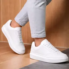 Tênis Casual branco premium versatil e moderno