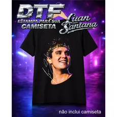 Estampa Luan Santana para Camiseta – DTF Termocolante Half Tone