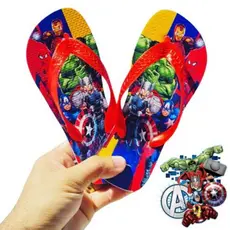 Chinelo Menino Patrulha Canina Infantil Masculino  Super Heróis Macio Estampas - Sandália