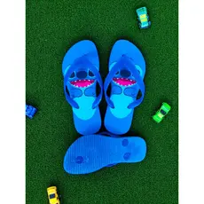 Chinelo Infantil Menino Stitch Liga da Justiça Super Mario Sonic Bob Esponja Pokemon Lillo Sandalia de dedo Escolar