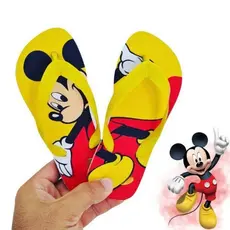 Chinelo Menino Patrulha Canina Infantil Masculino Heróis Carros Mickey Sandália de Dedo PROMOÇÃO