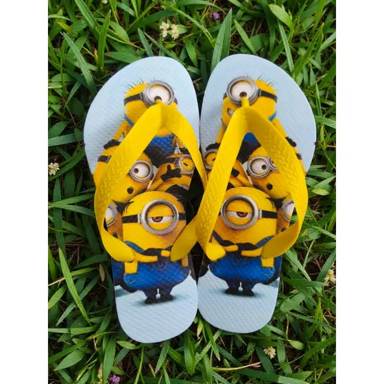 Chinela Menina Chinelo Menino Sandalia de Dedo Minions Divertida Mente infantil hulk margarida magali LANÇAMENTO Filme