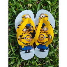 Chinela Menina Chinelo Menino Sandalia de Dedo Minions Divertida Mente infantil hulk margarida magali LANÇAMENTO Filme