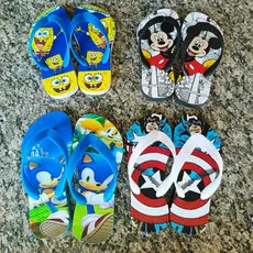 Chinelo Infantil Menino Personagens SONIC PATRULHA LIGA DA JUSTIÇA Chinela sandália de dedo Masculino