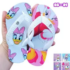 Chinelo Infantil Chinela Sandália de Dedo-Menina- personagem minnie margarida stitch lilo Rosa