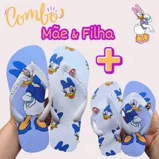 KIT Chinelo Mãe e Filha Margarida TIRA LARGA Criança Feminino Chinelo sandalia de dedo  Confortavel blogueira Moda hava