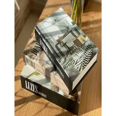 Kit 3 Caixas Livro Decorativo Porta Objetos Decoração Casa Sala Multiuso Jogo de Livros Decorativos