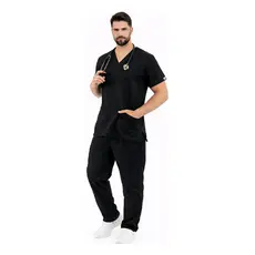 Pijama Cirúrgico Masculino Scrub Hospitalar Unissex Medicina Enfermeiro E Cuidador De Idosos