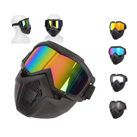 MÁSCARA Óculos Motociclista Motocross Bike Airsoft Trilha NOVA