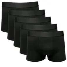 Kit com 10 Cuecas Boxer Adulto Microfibra Preta Premium.