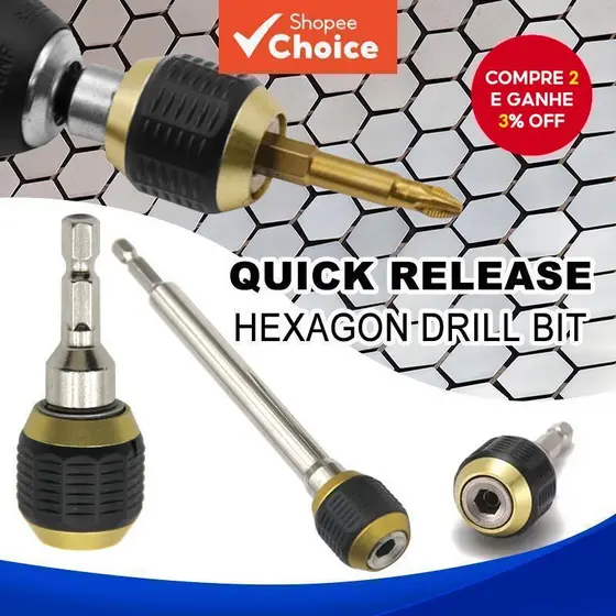 Um/Dois Pcs 60/150mm Acoplador De Broca De Haste Hexagonal De Liberação Rápida Para Acessórios De Ferramentas Elétricas
