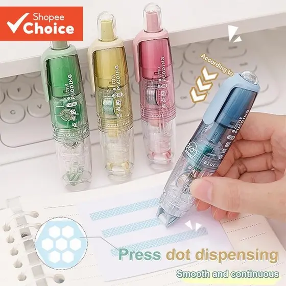 Fita Adesiva Dupla Face Pushable & Refillable para Meninas com Raspagem e Álbum de Fotos Kpop