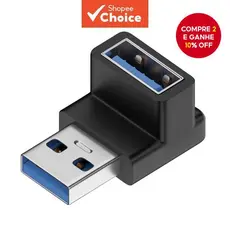 Adaptador USB 90 Graus de Extensão 10Gbps para PC e Laptop
