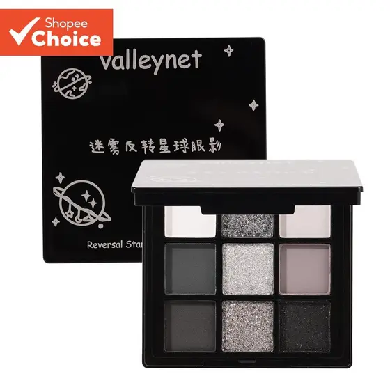 Beauty Glazed Paleta de Sombra Portátil Colorida Pigmentada à Prova d'Água Preto Escuro Fumada
