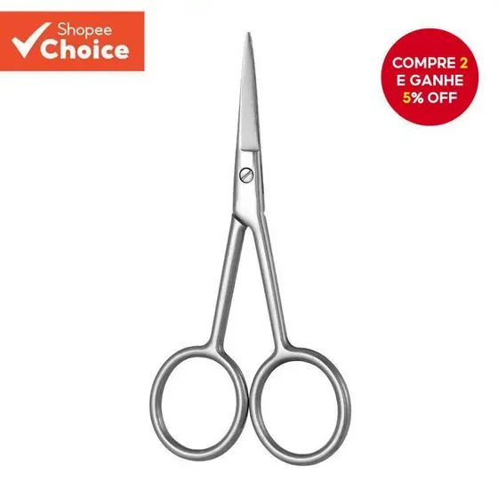 Tesoura De Barba De Aço Inoxidável , 1 Peça , Nariz , Cabelo , Ferramentas De Maquiagem , Cabeleireiro , Beleza