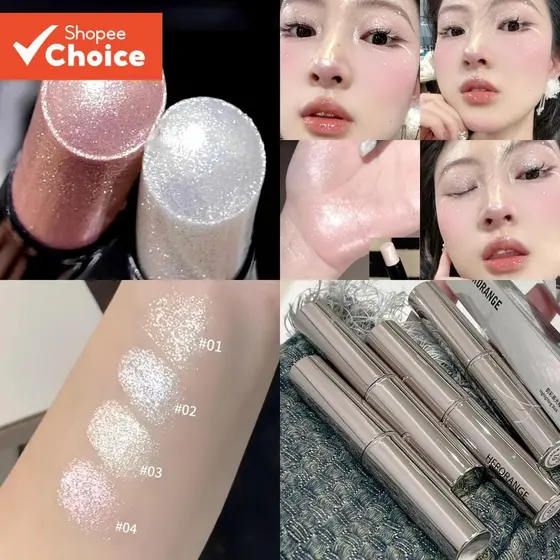 Bastão Iluminador HERORANGE 3D Glow | Brilho Perolado Rosa/Branco À Prova D'água Desgaste O Dia Todo , Todos Os Tons De