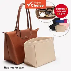 Bolsa Organizadora De Feltro Para Maquiagem , Adequada Longchamp Le Pliage , Forro , Pano