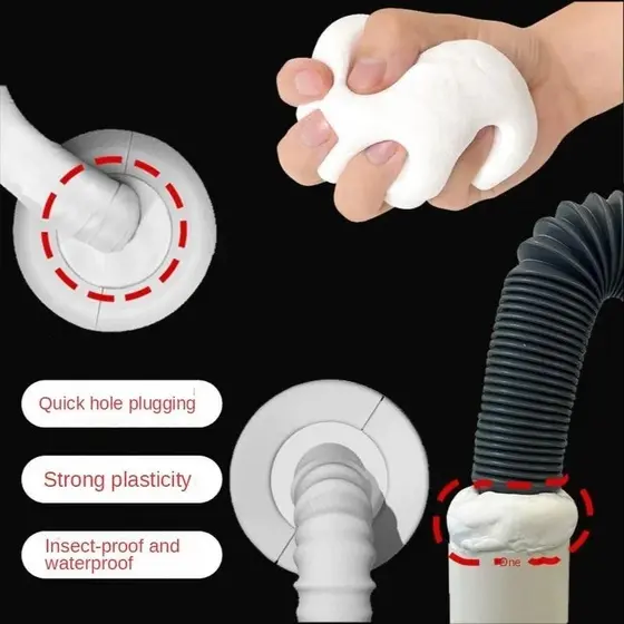 Massa De Vedação Impermeável Flexível De Uma Peça 15g Enchimento De Furo De Parede À Prova De Insetos Para Tubos E Lacun
