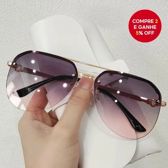 Óculos De Sol Para Dirigir UV400 – Lentes Tawny Grandes Unissex
