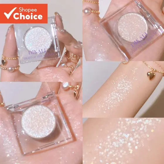 Paleta De Sombras DIKALU Galaxy Glitter Highlight Para Maquiagem-Brilho Cintilante De Cor Única