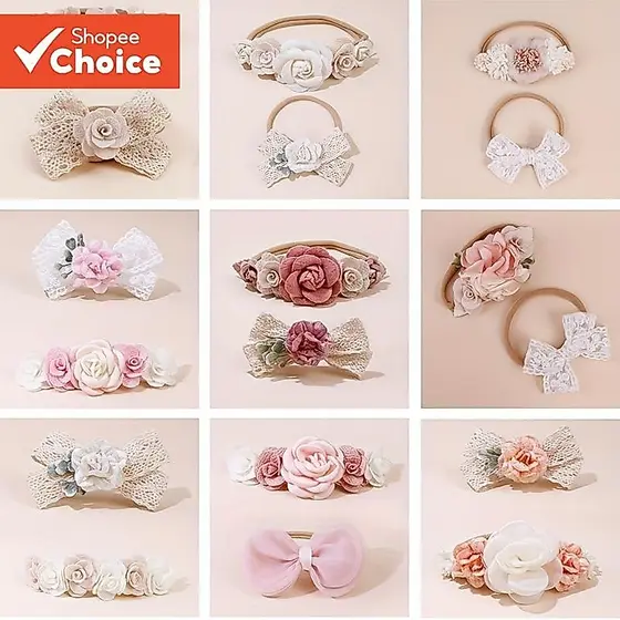 2 Peças De Tiaras De Princesa Para Meninas – Elegantes Faixas De Cabelo Florais De Borboleta Fofas Bebês E Crianças Pequ