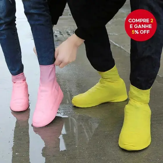 Capas Impermeáveis Para Sapatos De Férias , Botas De Chuva Reutilizáveis Antiderrapantes Motocicleta Ao Ar Livre (1 Par)