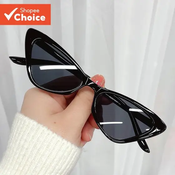 Óculos De Sol Retrô Cat Eye-Vintage Unissex De Armação Pequena UV400