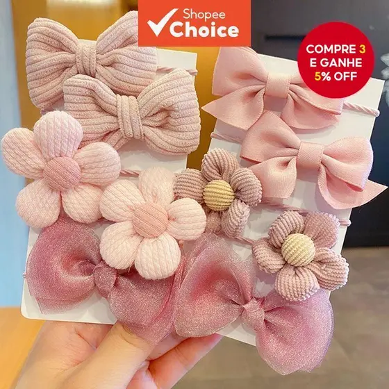 Acessórios Encantadores Para Cabelo De Bebê | Faixas De Com Laço De Flores Em Tecido Não Danificado