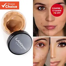 Langmanni 12ml Creme Base Corretivo Hidratante-Ilumina O Tom Da Pele , Longa Duração
