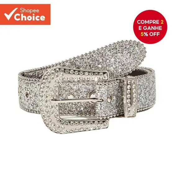 Moda Strass Cinto Ajustável Brilhante Lantejoulas Couro Do Plutônio Para Vestido De Festa Feminino