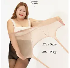Hope Plus Size Mulheres Nylon Meia-Calça Resistente A Rasgos Respirável Calças De Cintura Alta