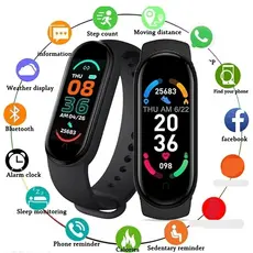 M6 Pulseira Inteligente Monitor De Pressão Arterial Esportes Banda Fitness Pulseiras À Prova Dwaterproof Água Smartwatch