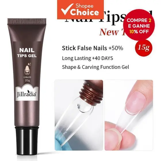Dicas De Unhas Macias Cola Adesiva De Gel Falsas De Longa Duração Produtos De Manicure Para