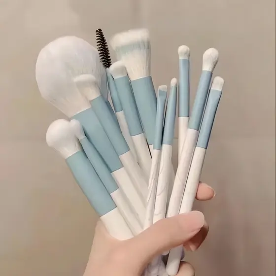 Conjunto de Escova de Maquiagem Clear Sky Escova Super Macia Não Amarrar Rosto Li Jiaqi Recomendado