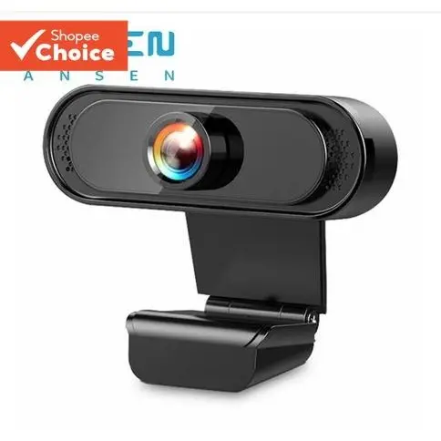 Ansen Webcam Para PC Laptop Online Classe 108 0P HD U SB Câmera Web Com Microfone