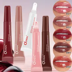 Batom Ocheal Water-Light Dudu : Brilho Espelhado , Óleo Labial Rico , Hidratante E Sem Manchas