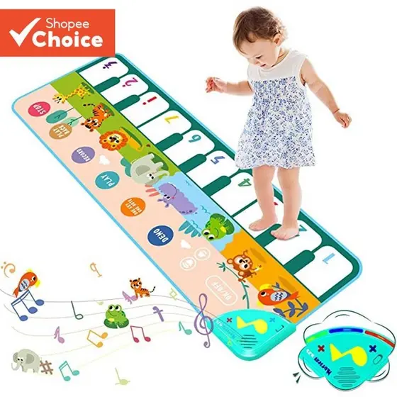 Tapete De Música Para Bebês Com Teclado De Piano , Dança Infantil , Instrumentos Musicais E Voz Animal