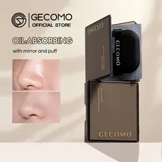 Gecomo Papel Absorvente De Óleo De Carvão De Bambu , Controle , Espelho Fosco Para Maquiagem , Ferramentas Faciais Portá