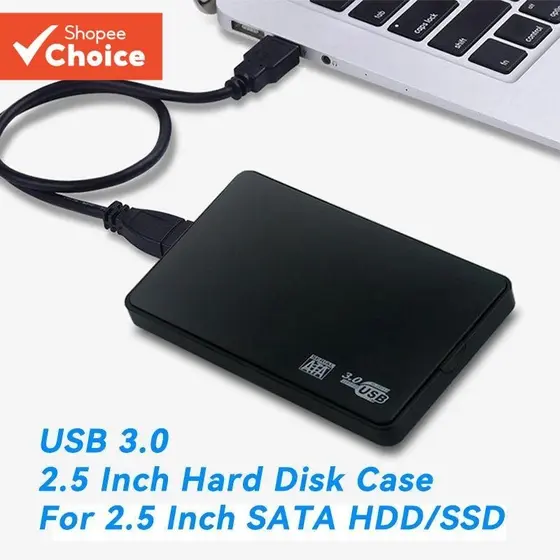 Caso De Disco Rígido Externo 2.5 Polegada USB 3.0 Para SATA HDD SSD Gabinete 5Gbps Caixa De Armazenamento Computador Por