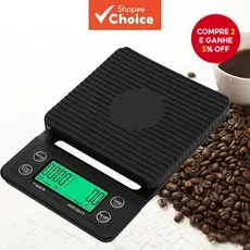 Balança De Café De Precisão 0,1g Alta Com Temporizador Digital De Cozinha LCD