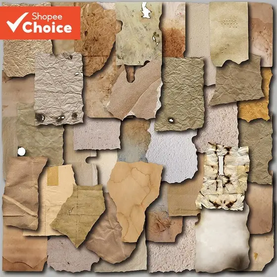 Adesivos Retrô Com Efeito De Carimbo , 40 Peças , Washi , Scrapbooking , Material Escolar , Artes À Prova D'água