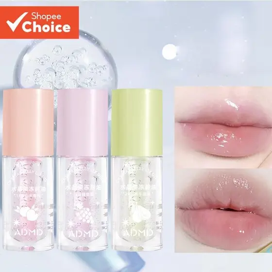 Óleo Labial ADMD Crystal Jelly-Transparente Watergloss Essence Mirror Glass Shine Plumping Não Pegajoso , Escolha Renova