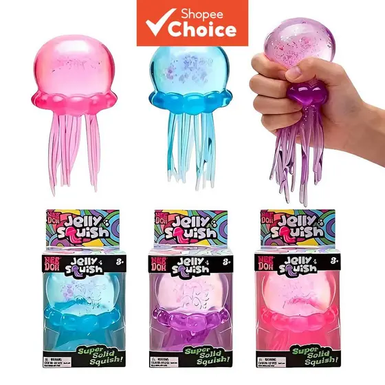 Squishies Nee Doh Jellyfish: Brinquedo Squishy, Fidget Sensorial de Água, Macio e Alivia o Estresse